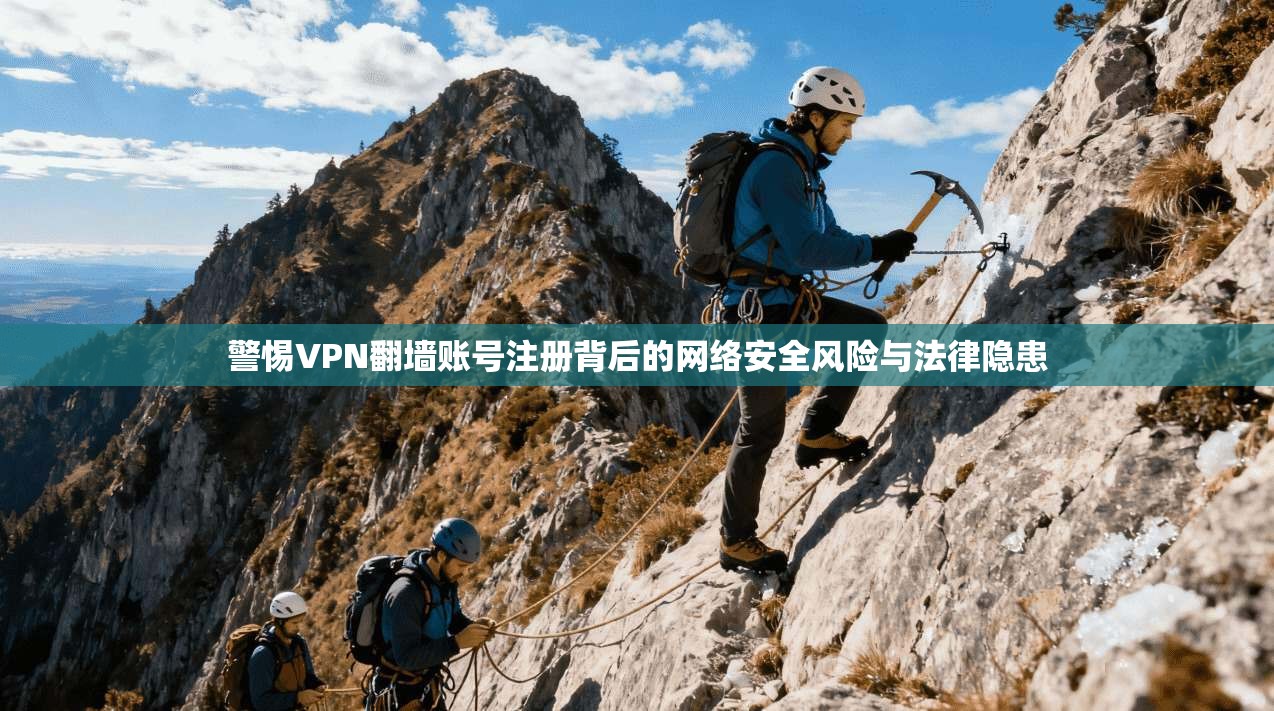警惕VPN翻墙账号注册背后的网络安全风险与法律隐患