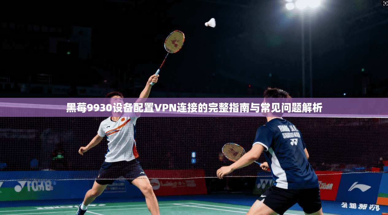黑莓9930设备配置VPN连接的完整指南与常见问题解析