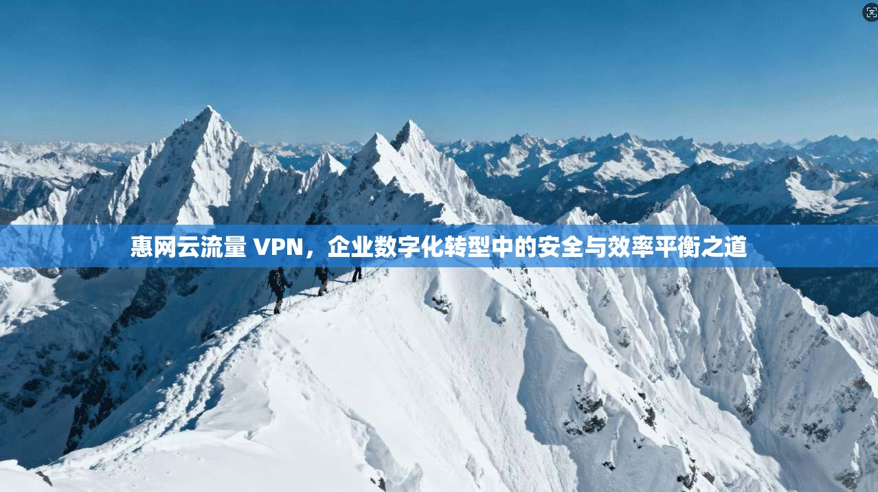 惠网云流量 VPN，企业数字化转型中的安全与效率平衡之道