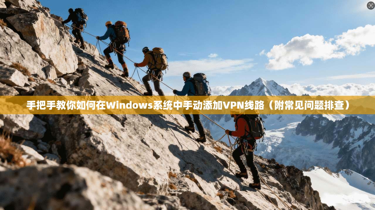 手把手教你如何在Windows系统中手动添加VPN线路（附常见问题排查）