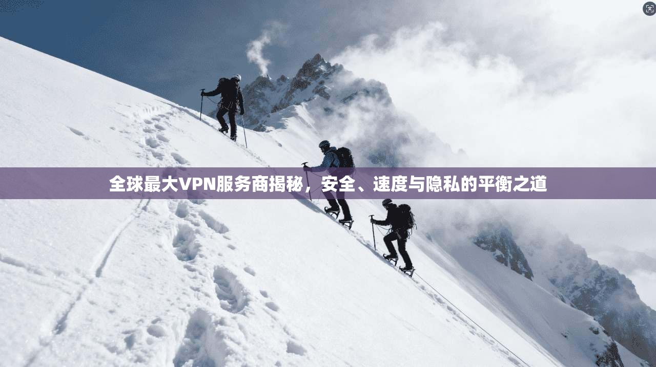 全球最大VPN服务商揭秘，安全、速度与隐私的平衡之道