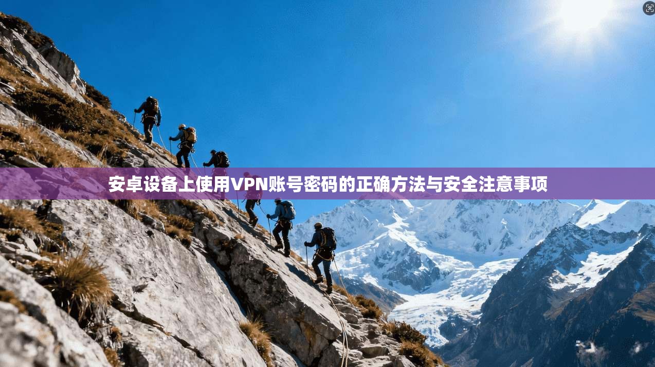 安卓设备上使用VPN账号密码的正确方法与安全注意事项