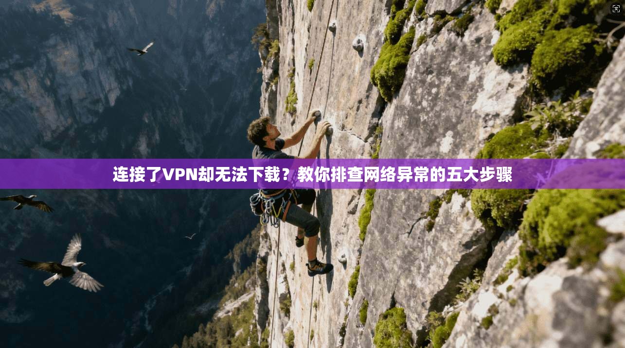 连接了VPN却无法下载？教你排查网络异常的五大步骤