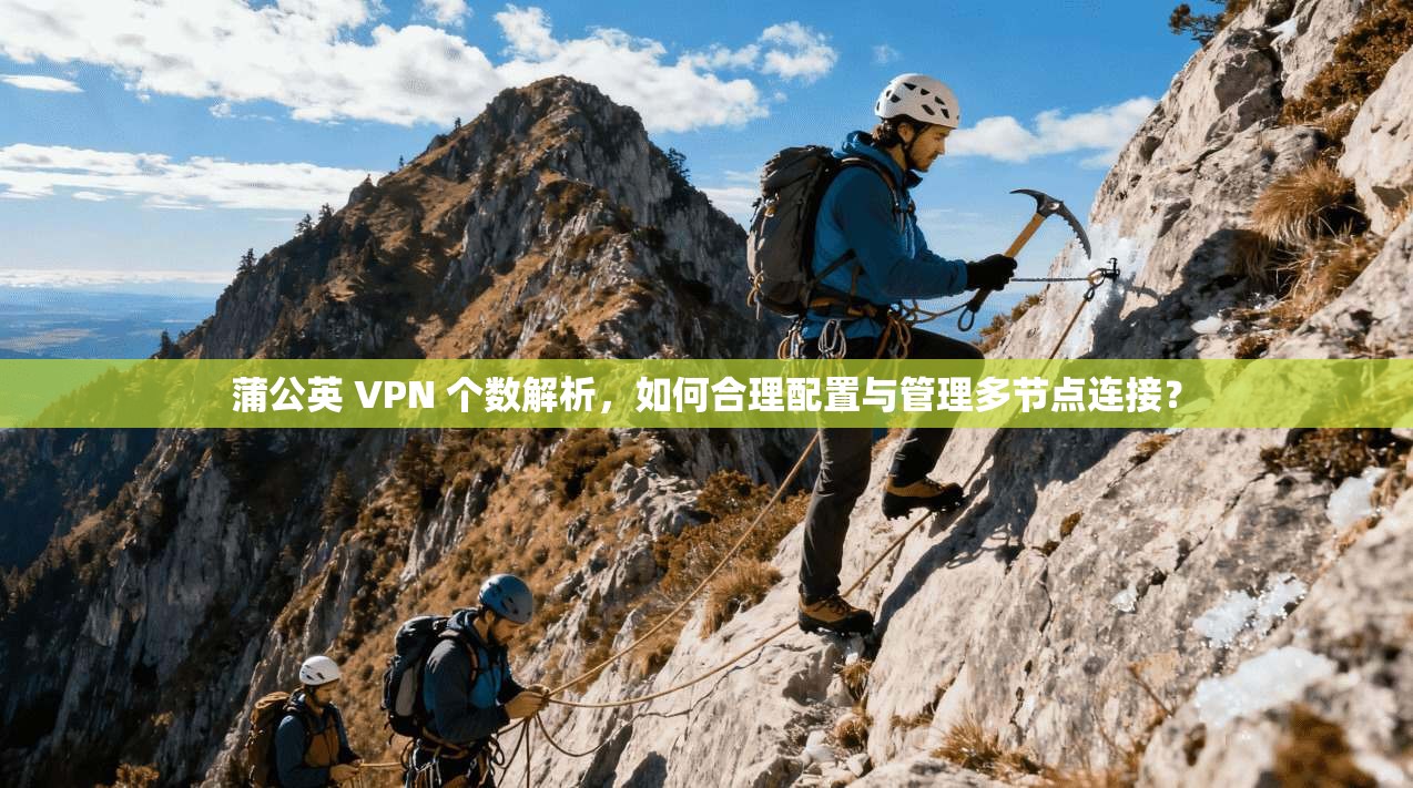 蒲公英 VPN 个数解析，如何合理配置与管理多节点连接？
