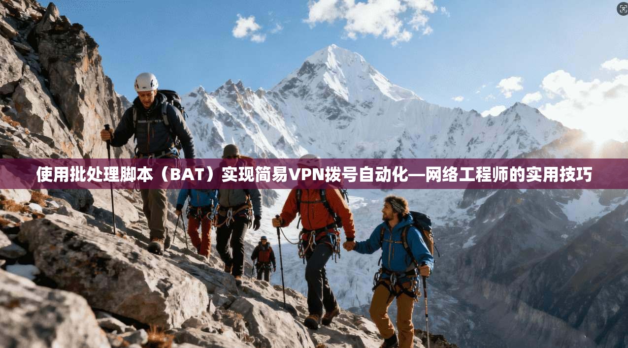 使用批处理脚本（BAT）实现简易VPN拨号自动化—网络工程师的实用技巧