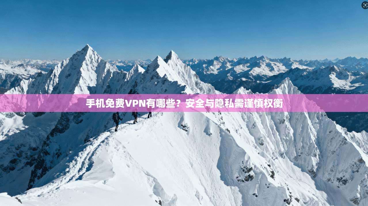 手机免费VPN有哪些？安全与隐私需谨慎权衡